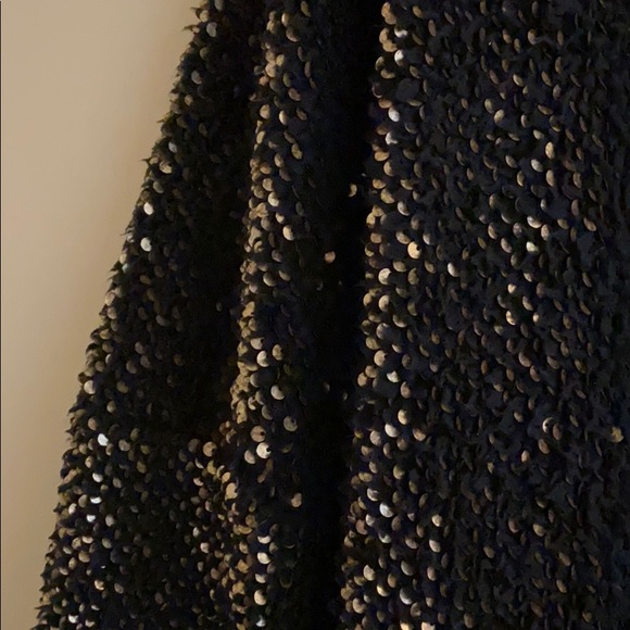 H&M Gold and Black Sequined Statement Jacket - Picture 3 of 4